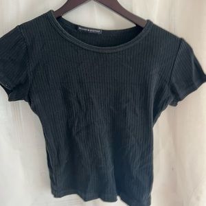 black soft material brandy melville t shirt used no stains